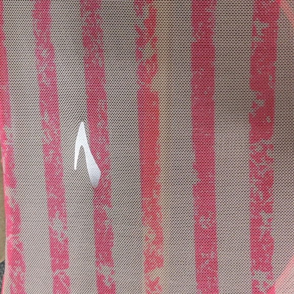 Brooks Hot Pink Stripe Mesh Running Tank Top - Picture 3 of 7